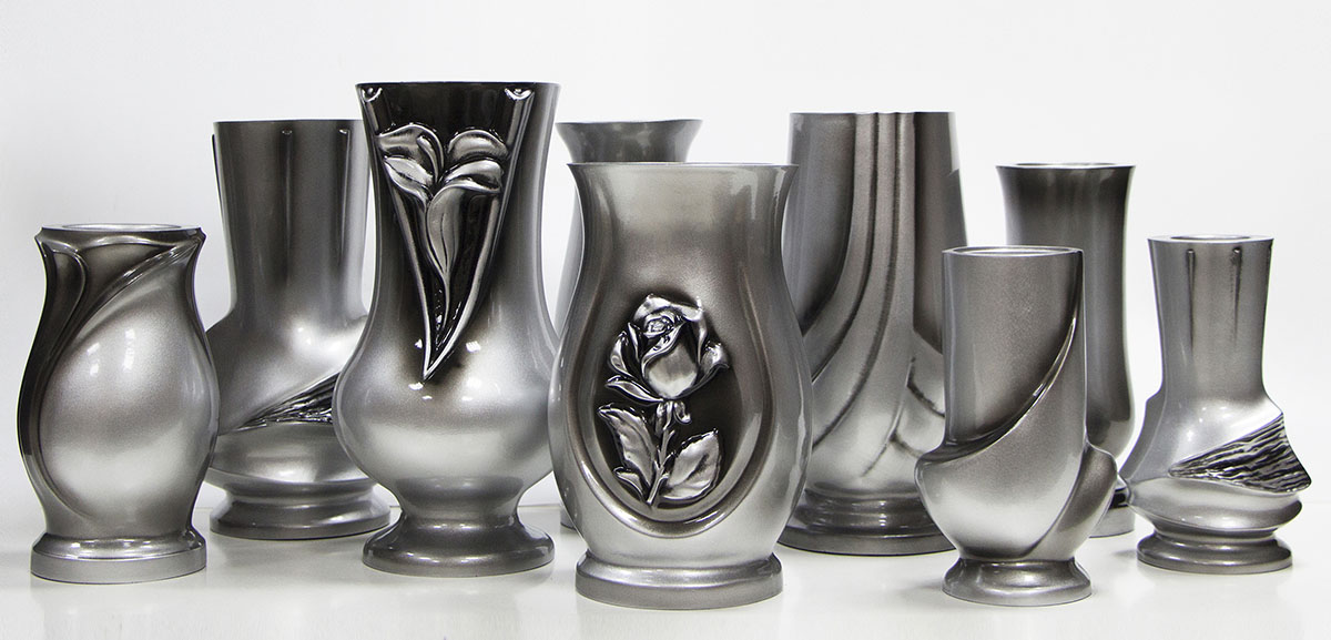 Вазы серебро с чернением